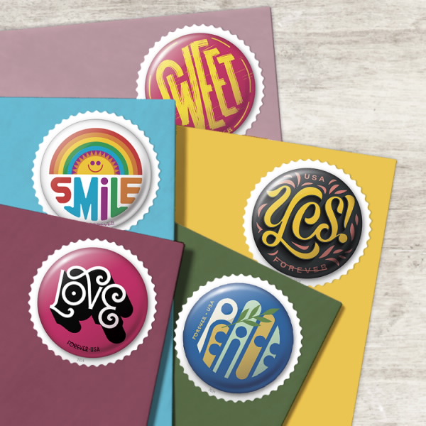 2024 Pinback Buttons Stamps