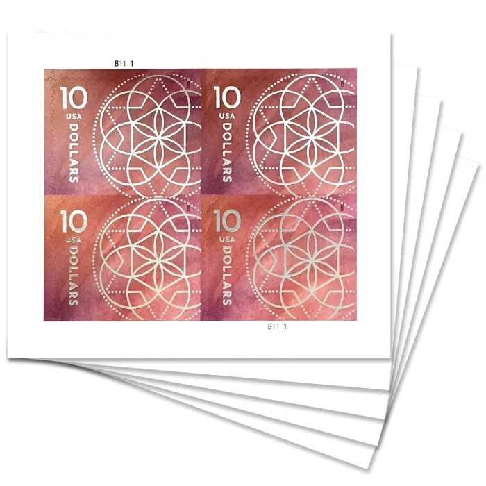 2023 $10 Floral Geometry Stamps