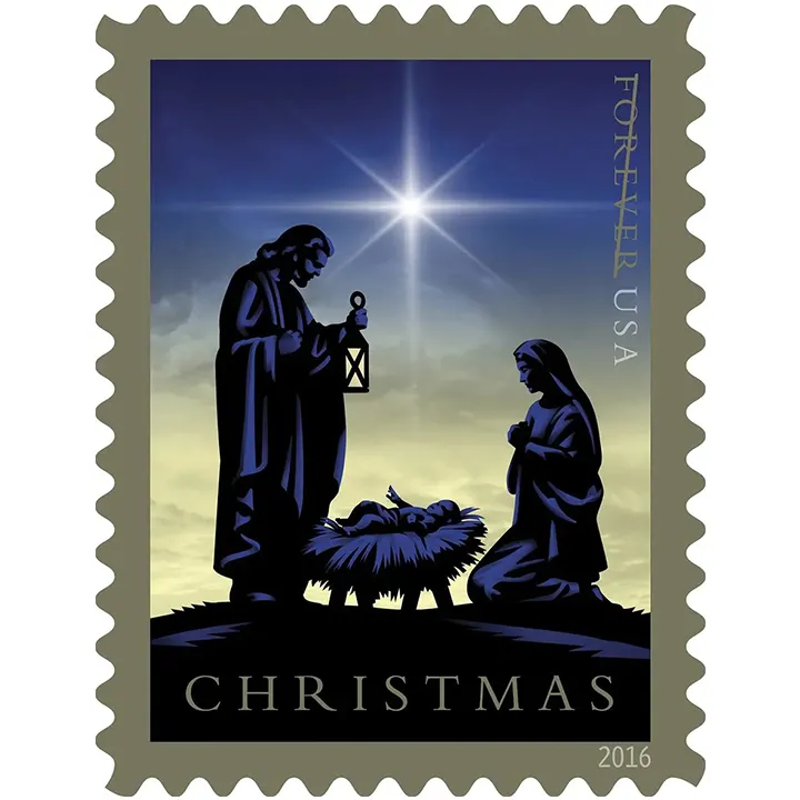 2016 Nativity. Forever First Class Postage Stamp U.S. Holy Family Holiday Christmas
