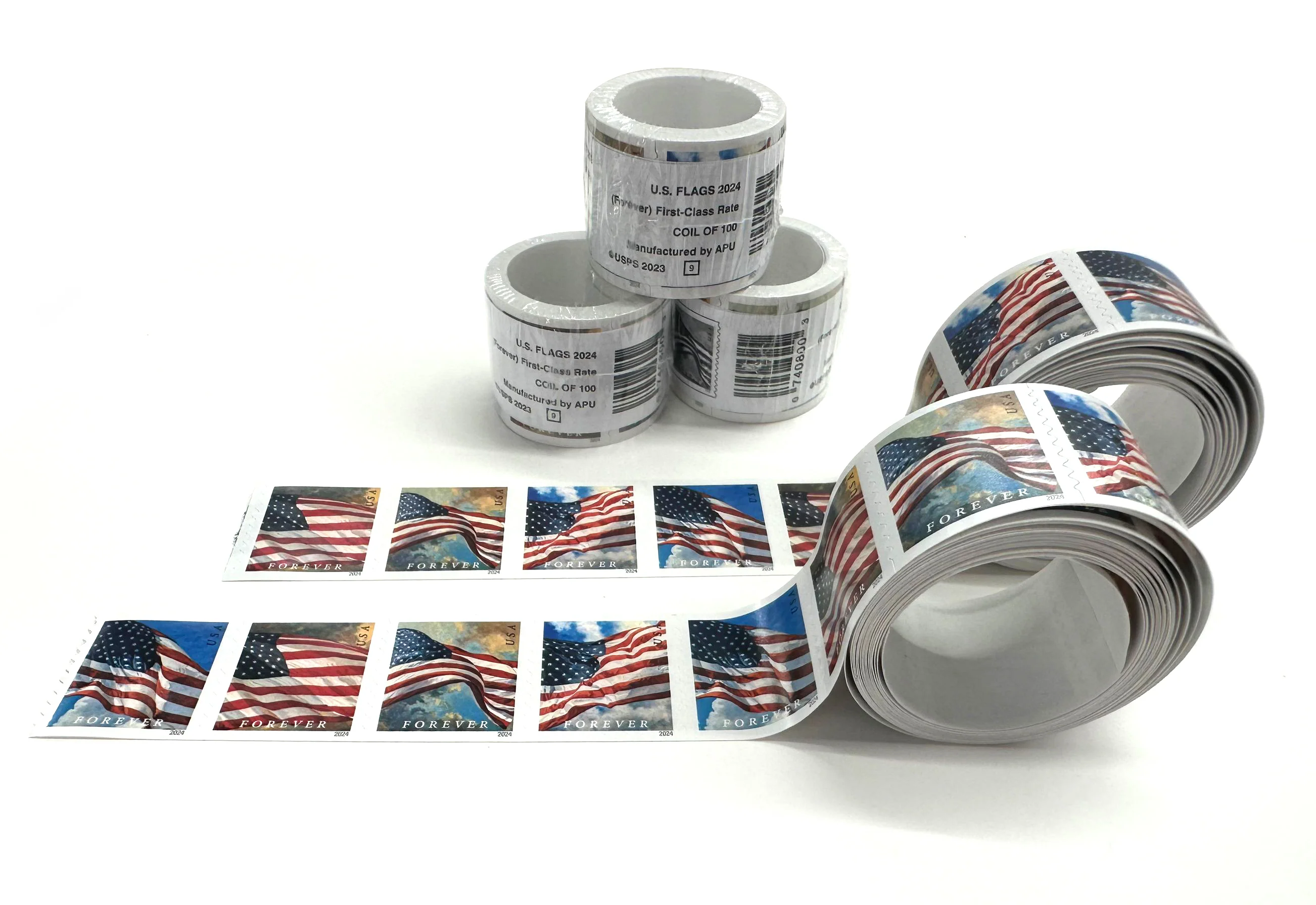 2024 U.S. Flags Stamps 100 rolls