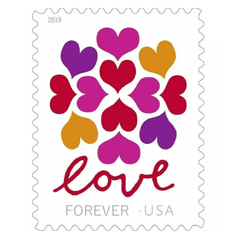 2019 Hearts Blossom Forever Stamps