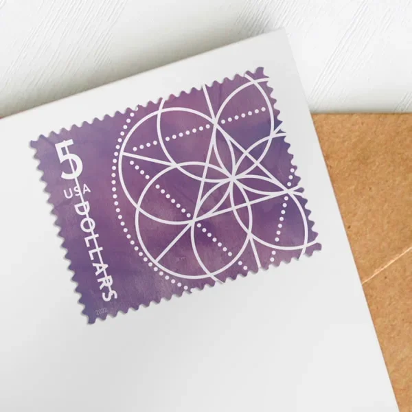 2022 $5 Floral Geometry Stamps