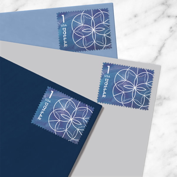 2024 $1 Floral Geometry Stamps