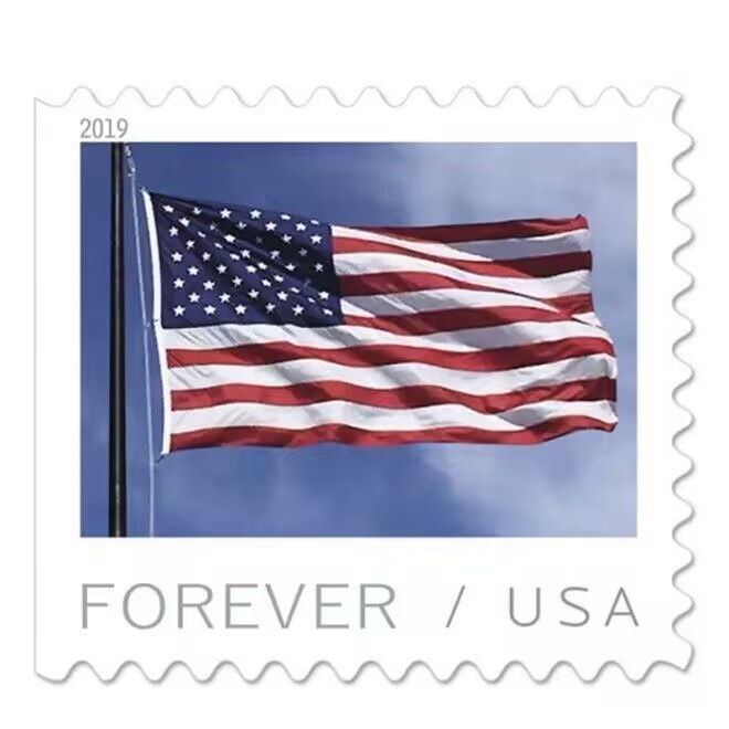 Big Sales! 5 U.S. Flag Stamps,5 Rolls/500 Pcs