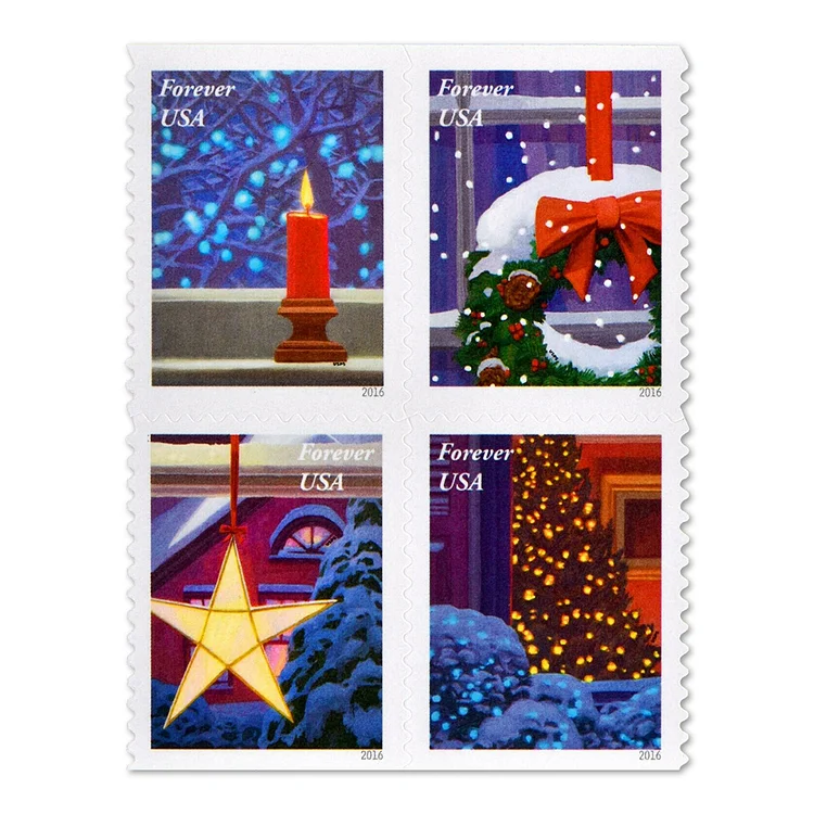 Big Sales! Christmas Collection Stamps,500 Pcs