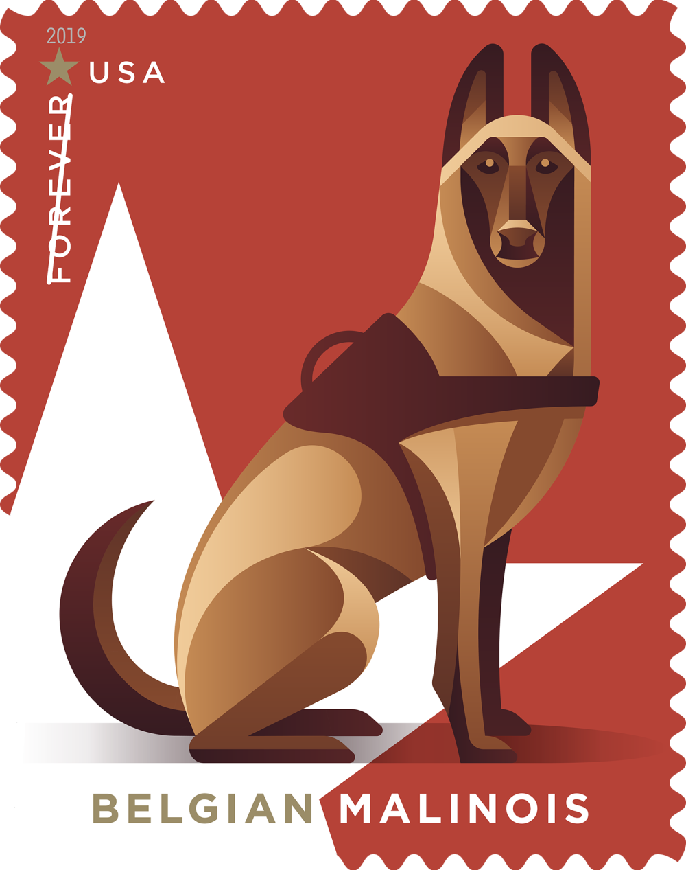 2019 Military Working Dogs Stamps 100 PCS