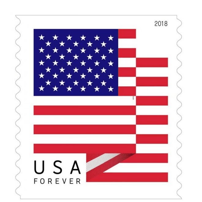 Big Sales! 5 U.S. Flag Stamps,5 Rolls/500 Pcs