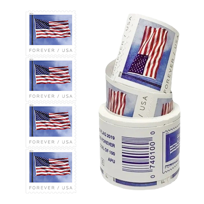 2019 U.S. Flag Forever Stamps 50 Rolls