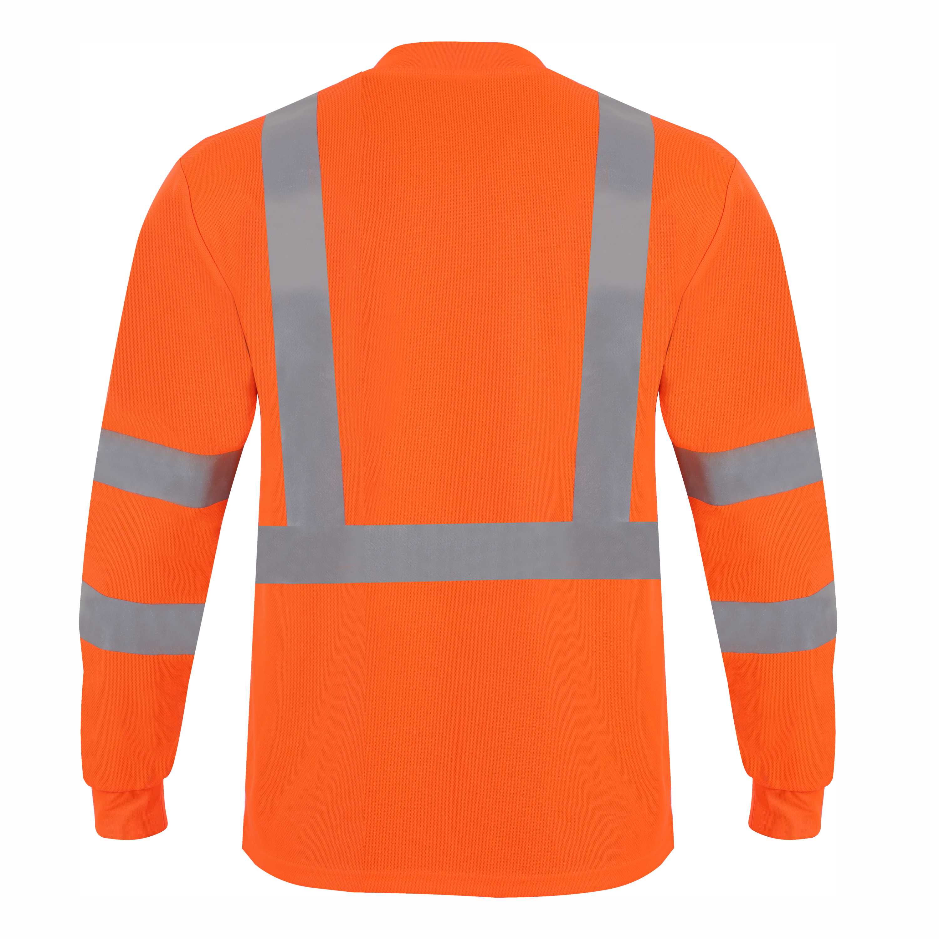 In-Stock Caparazon Class 3 Long Sleeve Safety T-Shirt Orange