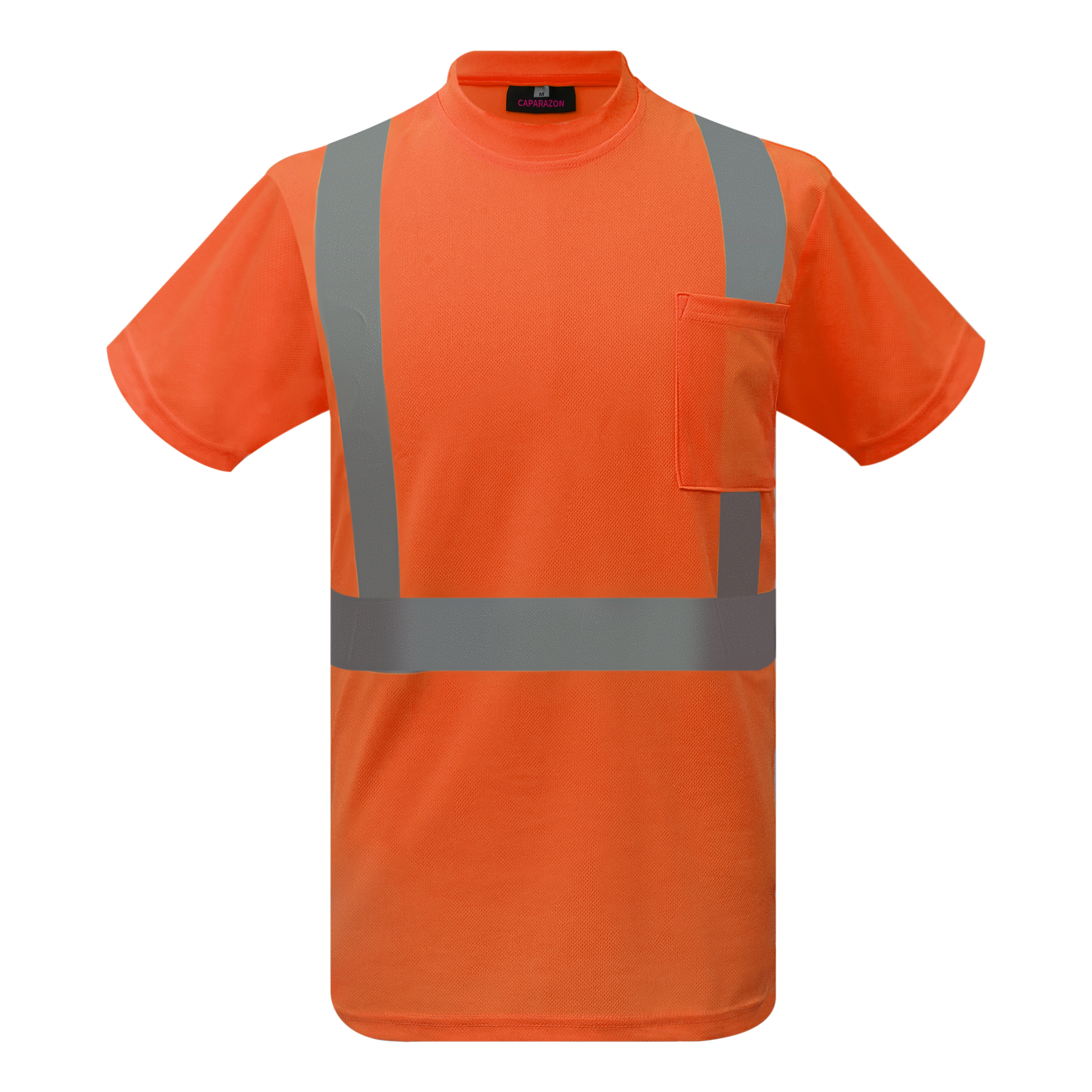 In-Stock Caparazon Class 2 High Visibility Safety T-Shirt Orange