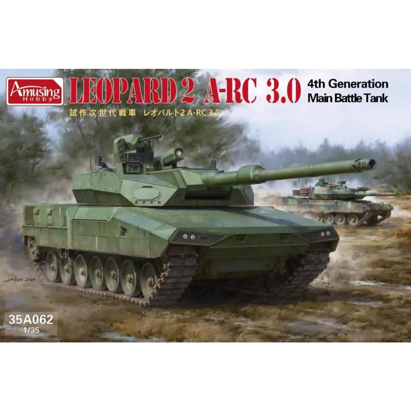 Amusing 35A062 1/35 Leopard 2 A-RC 3.0 4th Generation MBT TANK Model