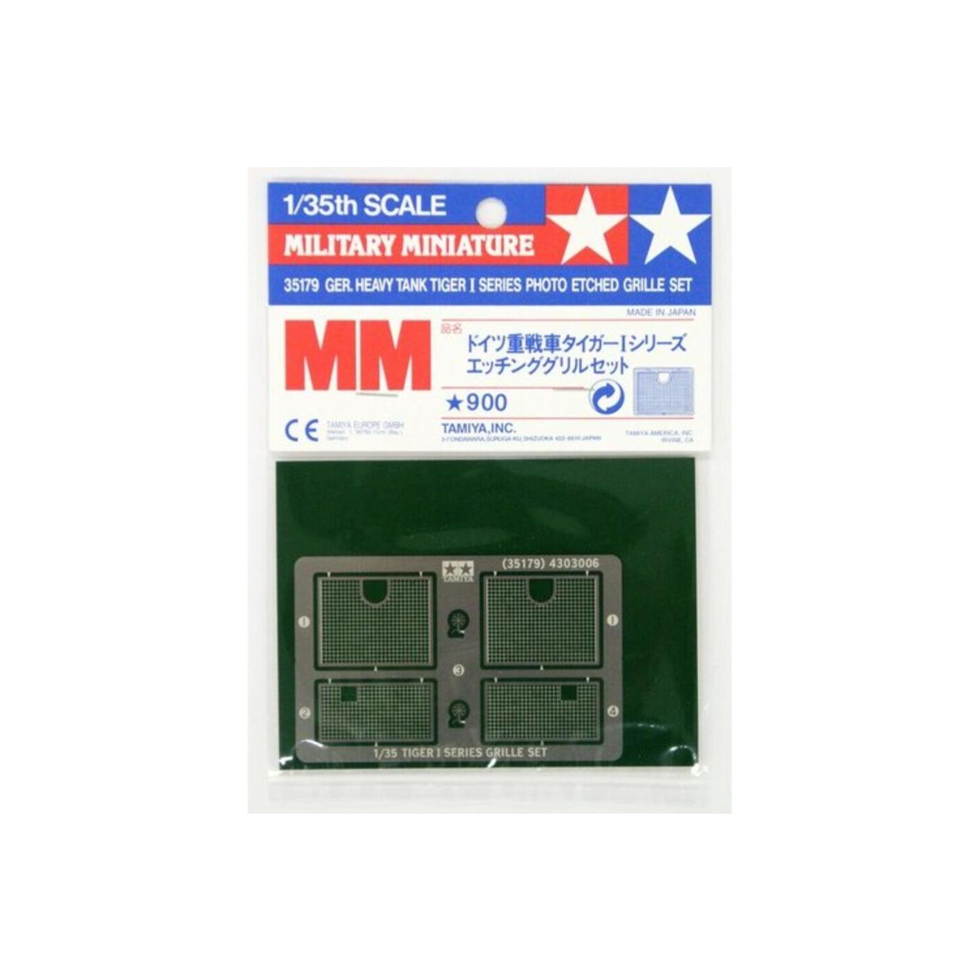Tamiya 35179 1/35 German Tiger I Photo-Etched Grille Set