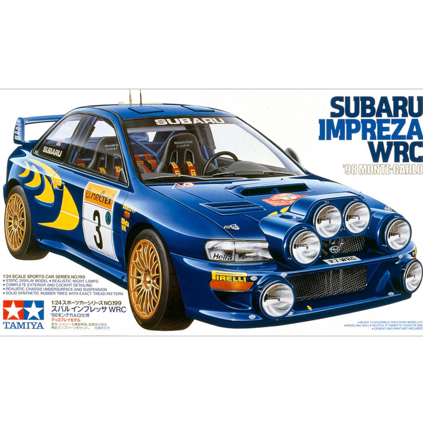 Tamiya 24199 1/24 Subaru Impreza WRC ’98 Monte-Carlo