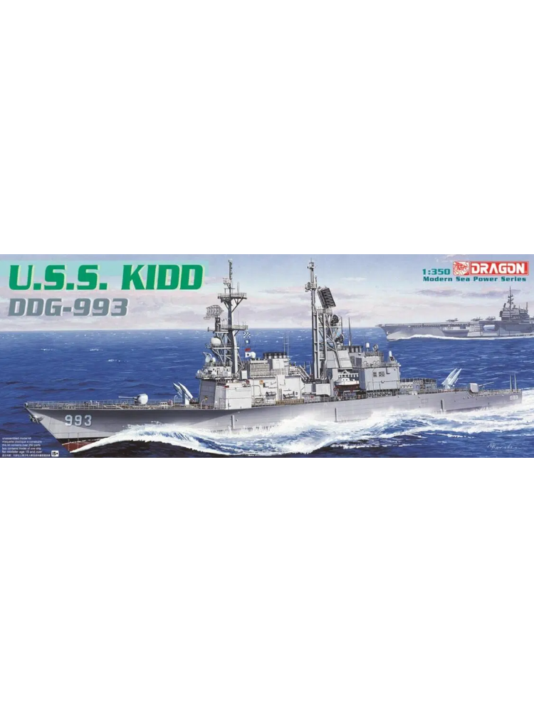 Dragon 1014 1/350 U.S.S. Kid DDG-993 Assemble Plastic Models