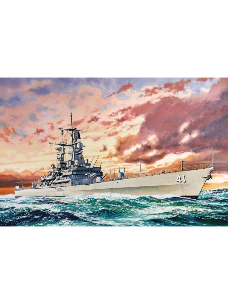 DRAGON 7124 1/700 USS Arkansas CGN-41 model kit