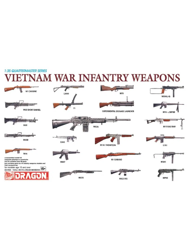 Dragon 3818 1/35 Vietnam War Infantry Weapons Quartermaster