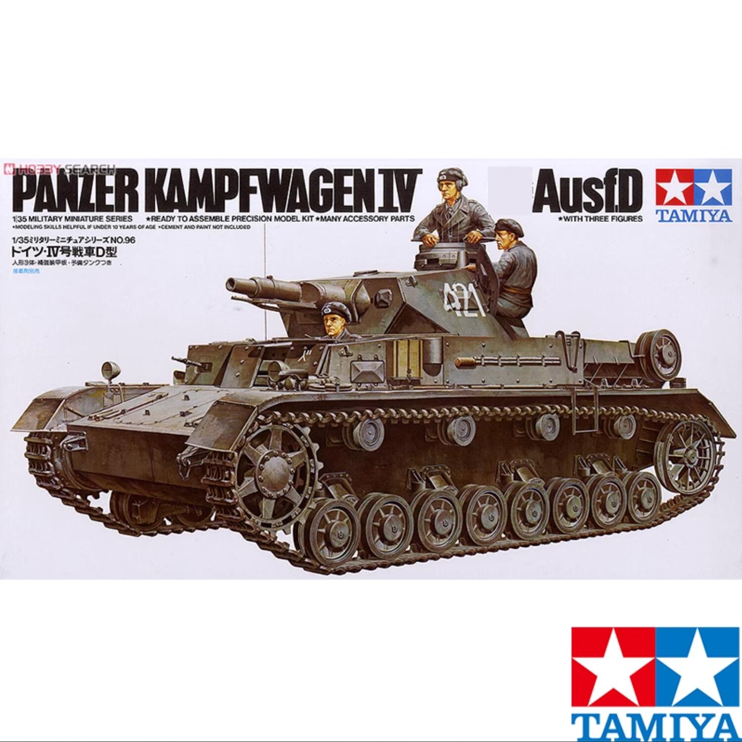 Tamiya 35096 1/35 Model Tank Kit German Panzer Kampfwagen Pz.Kpfw IV Ausf.D