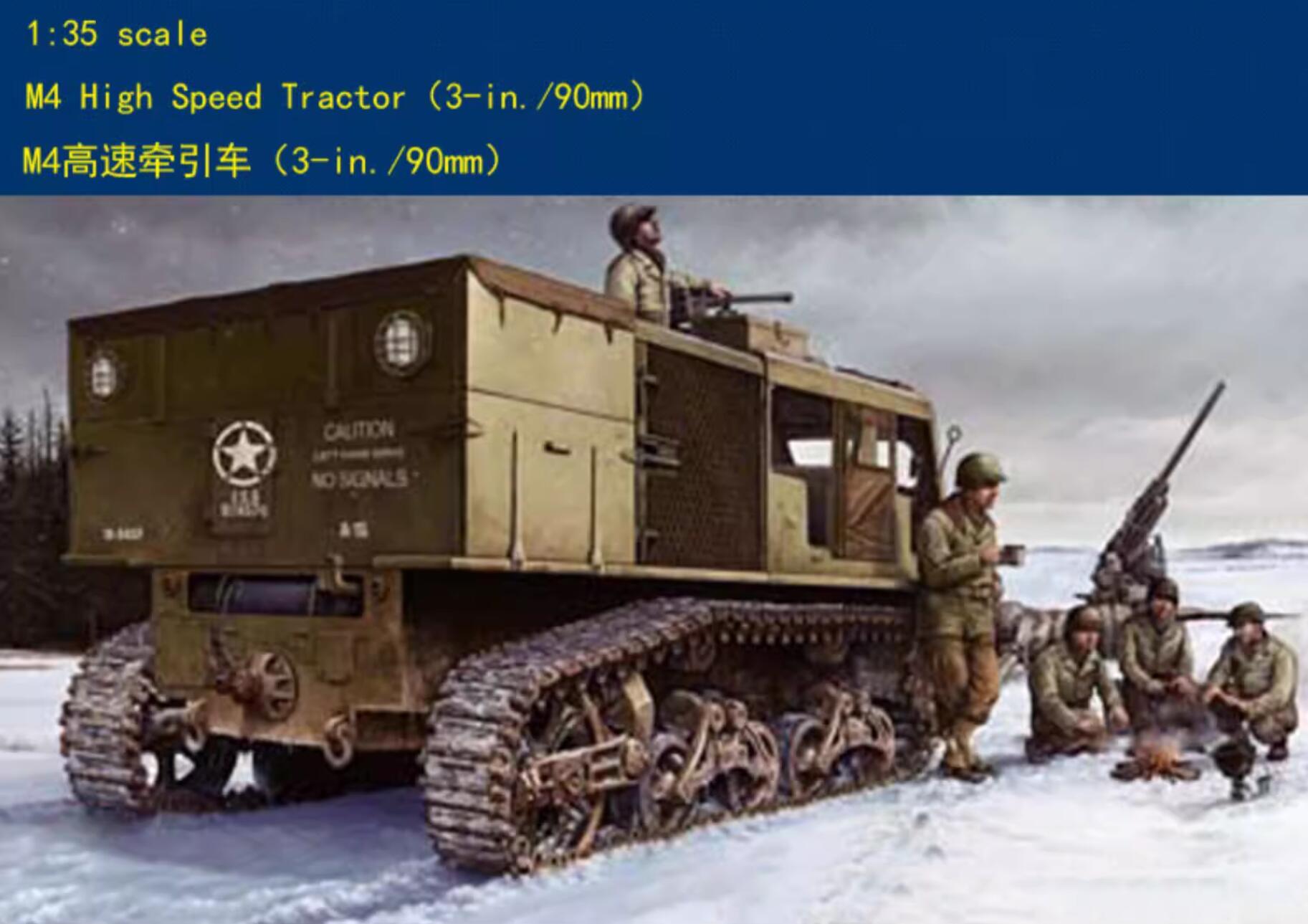 Hobbyboss 82407 1/35 M4 High Speed Tractor 3-in./90mm Model Kit