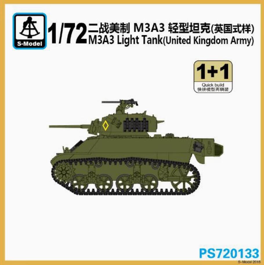 S-Model PS720133 1/72 M3A3 Light Tank (United Kingdom Army)