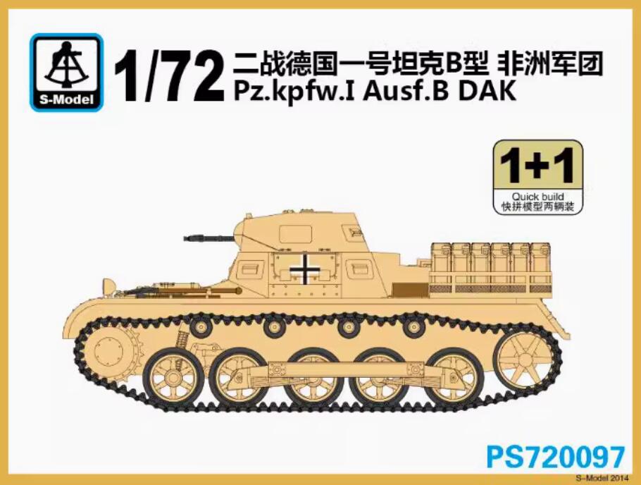 S-Model PS720097 1/72 Pz.kpfw.I Ausf.B DAK