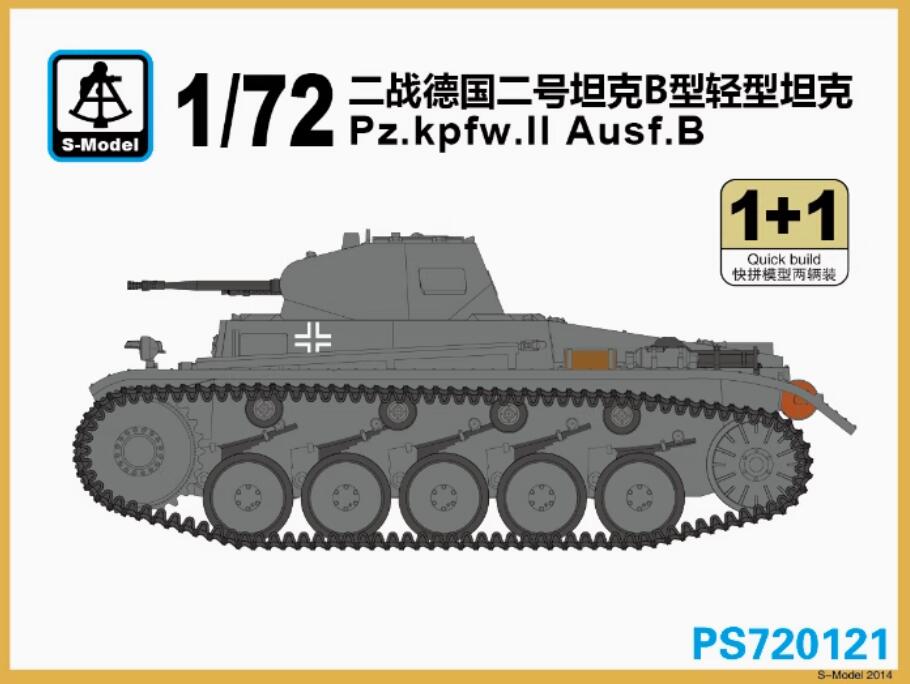 S-model 1/72 PS720121 Pz.kpfw.II Ausf.B (1+1)
