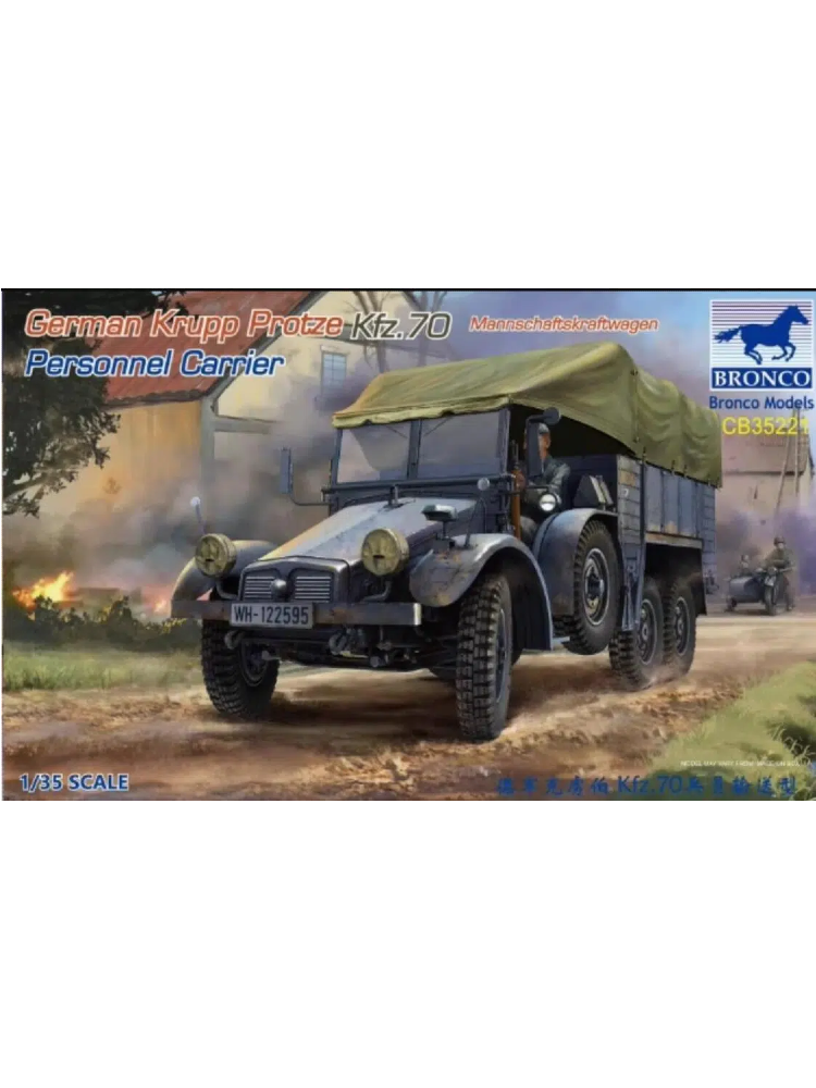 Bronco CB35221 1/35 Krupp Protze Kfz.70 Mannschaftskraftwagen Personnel Carrier