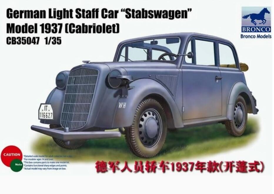 BRONCO CB35047 1/35 German Light Staff Car “Stabswagen” Model 1937