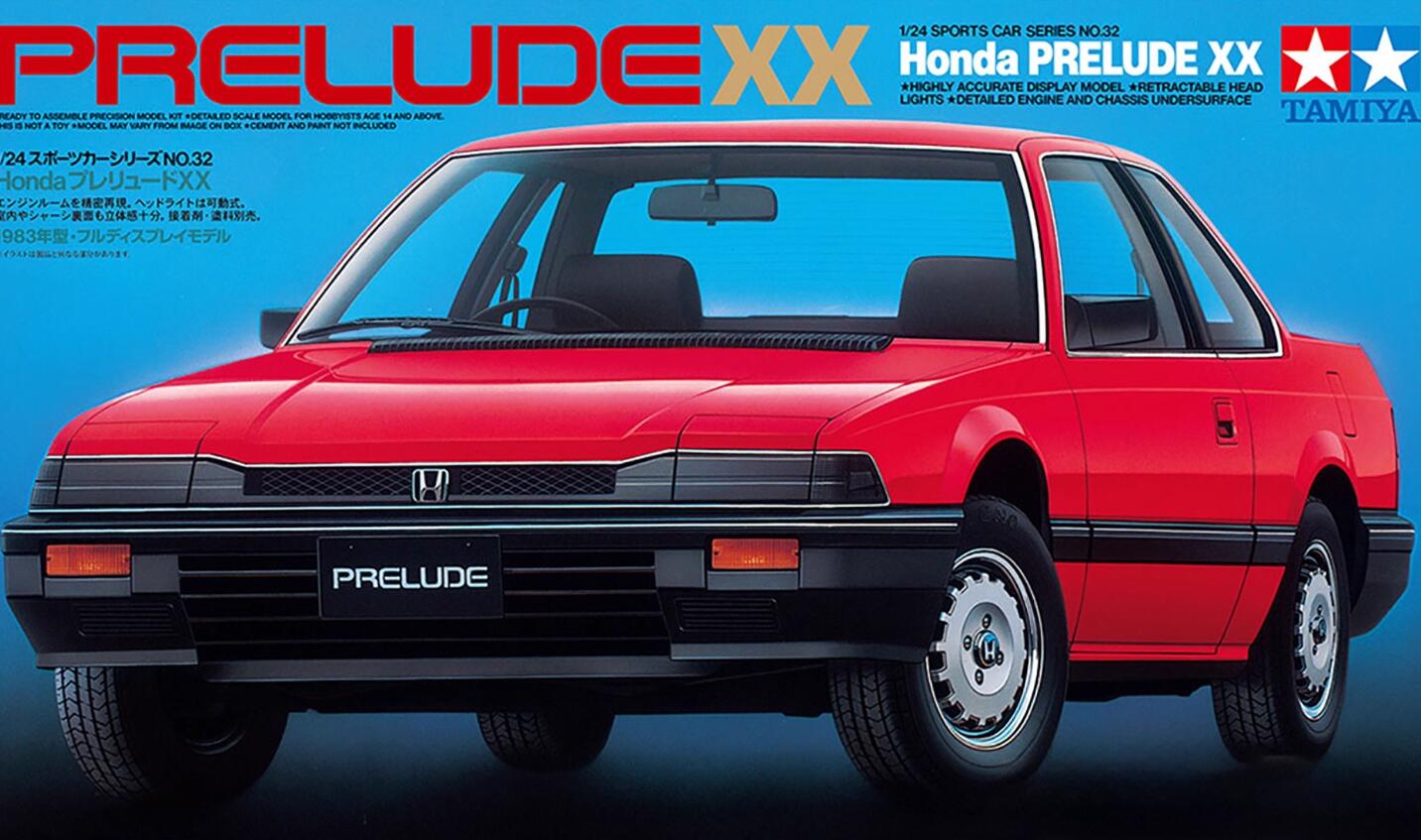 Tamiya 24032 1/24 Scale Model Sport Car Kit Honda Prelude XX 1983