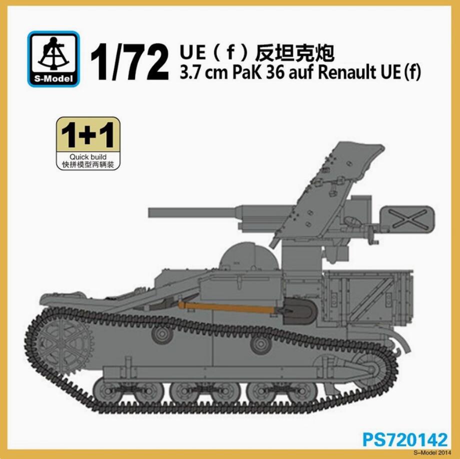 S-Model PS720142 1/72 3.7cm Pak 36 Aud Renault UE(f)