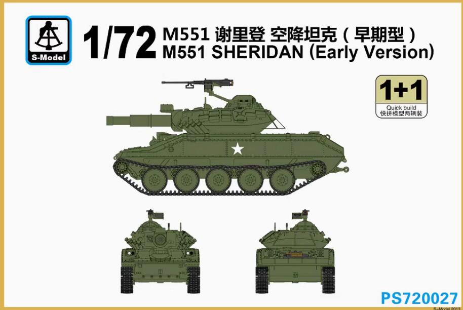 S-Model PS720027 1/72 M551 Sheridan (Early Version)