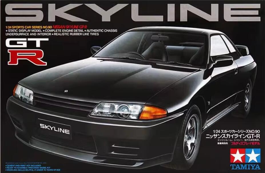 Tamiya 24090 1/24 Scale Nissan Skyline GT-R R32 BNR32 Model Sports Car Kit