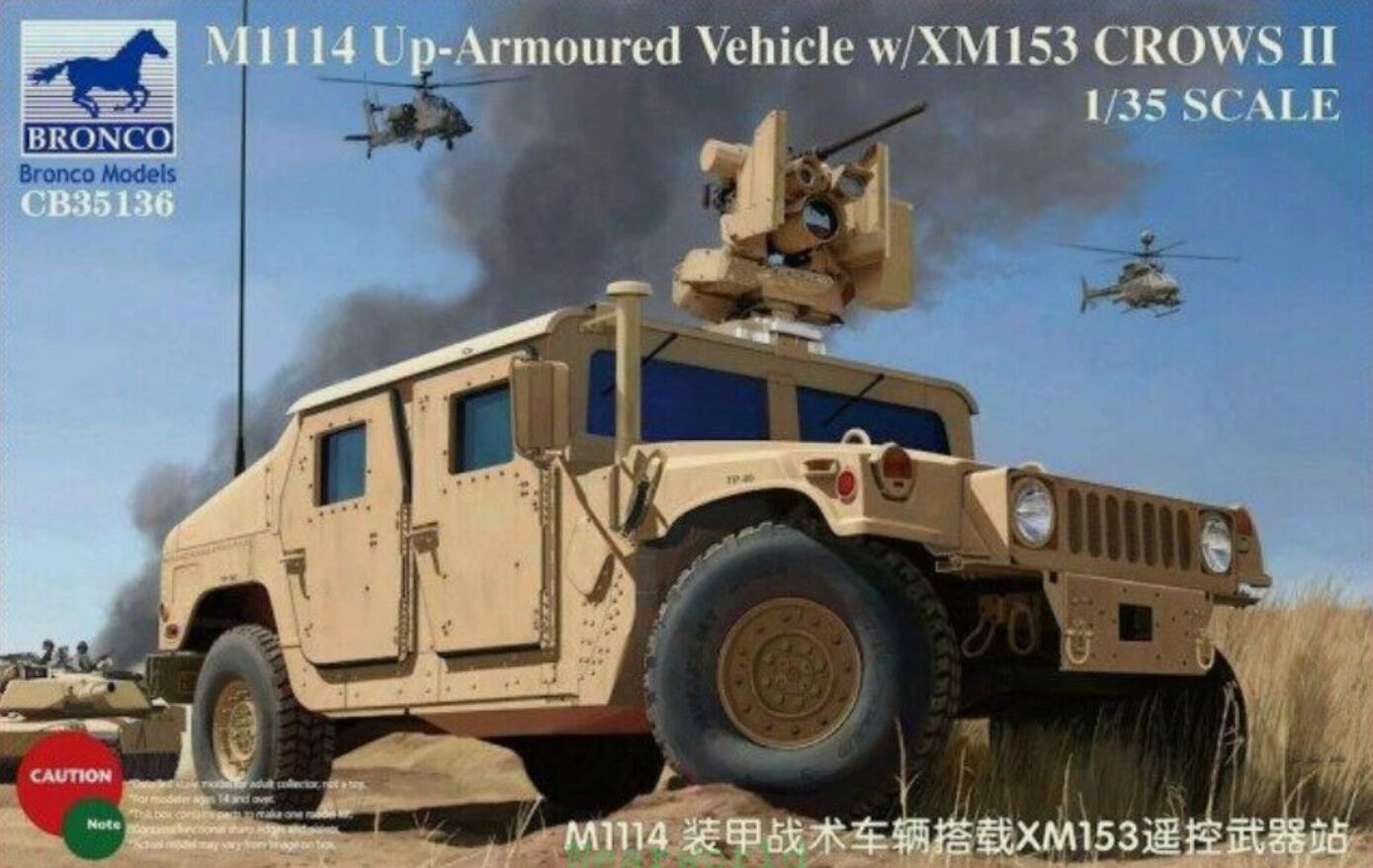 Bronco CB35136 1/35 M1114 Up-Armoured Vehicle w/XM153 CROWS II