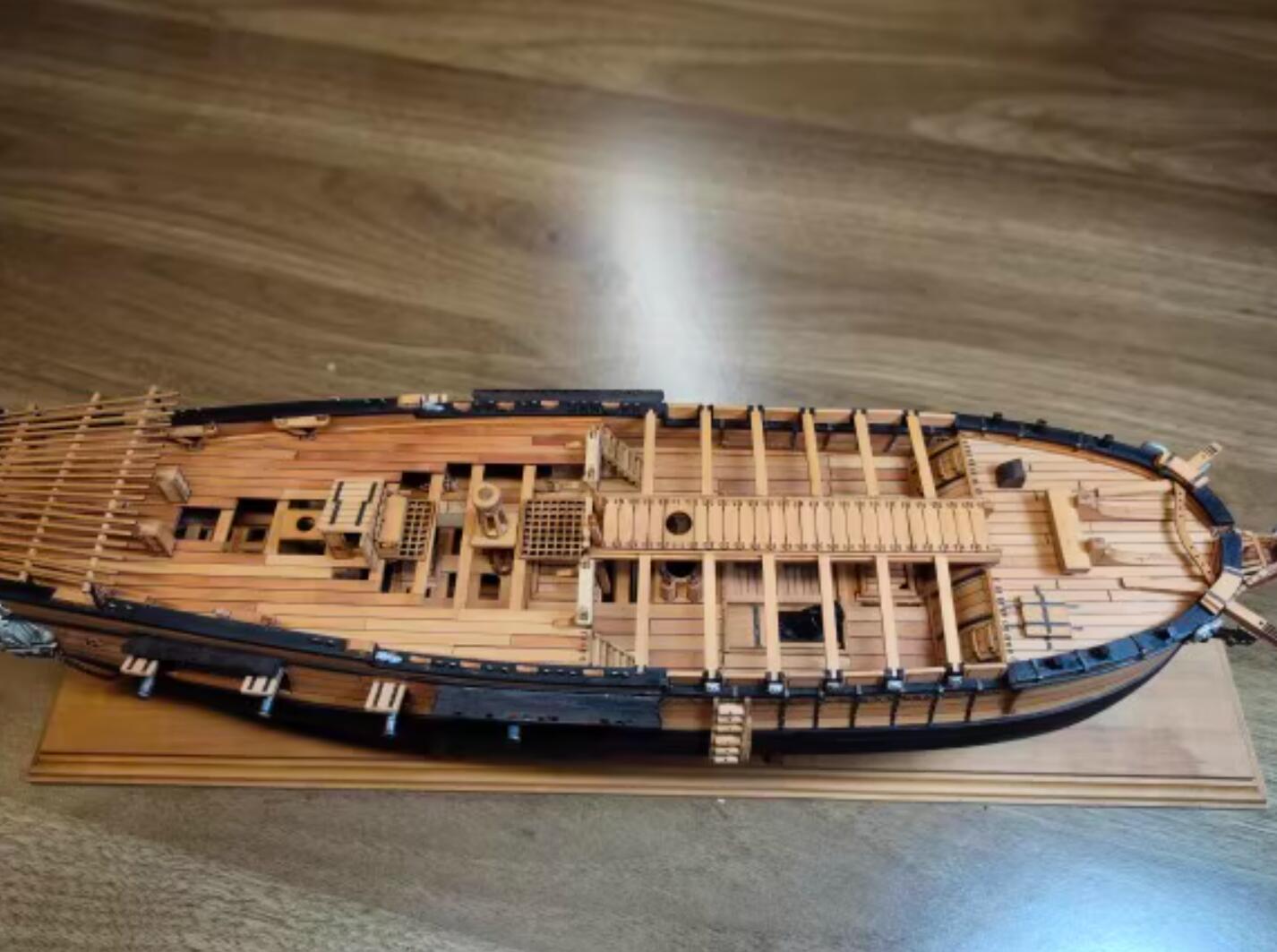 FULL RIB POF sailboat 1:96 La Salamandre full interior wood ship kit
