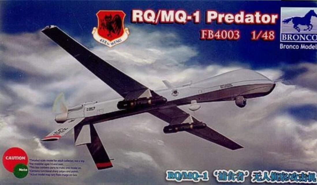 Bronco Models FB4003 1:48 RQ/MQ-Predator Drone