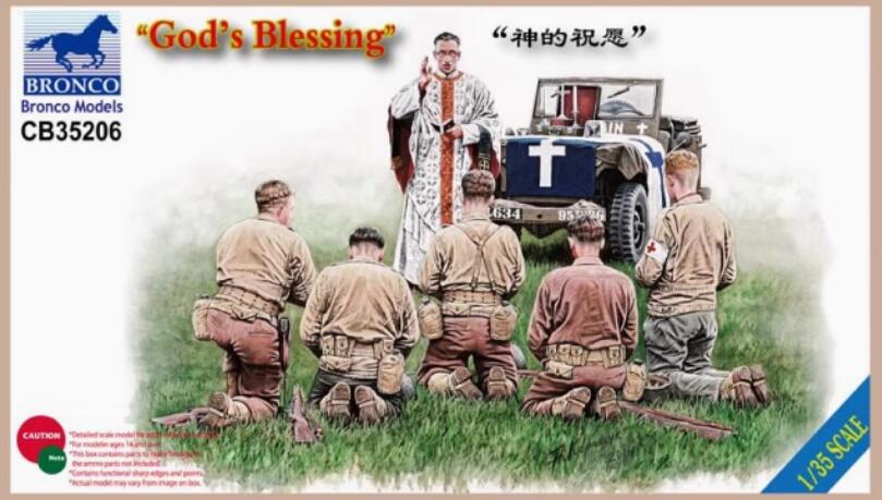 Bronco Cb35206 - 1/35 WWII US Figure Set God's Blessing
