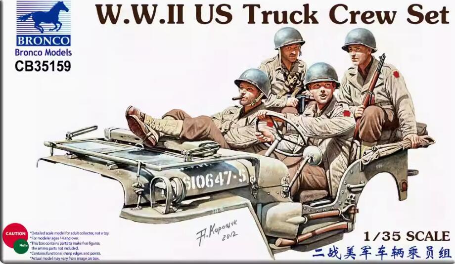 BRONCO CB35159 1/35 WWII U.S. Truck Crew Set