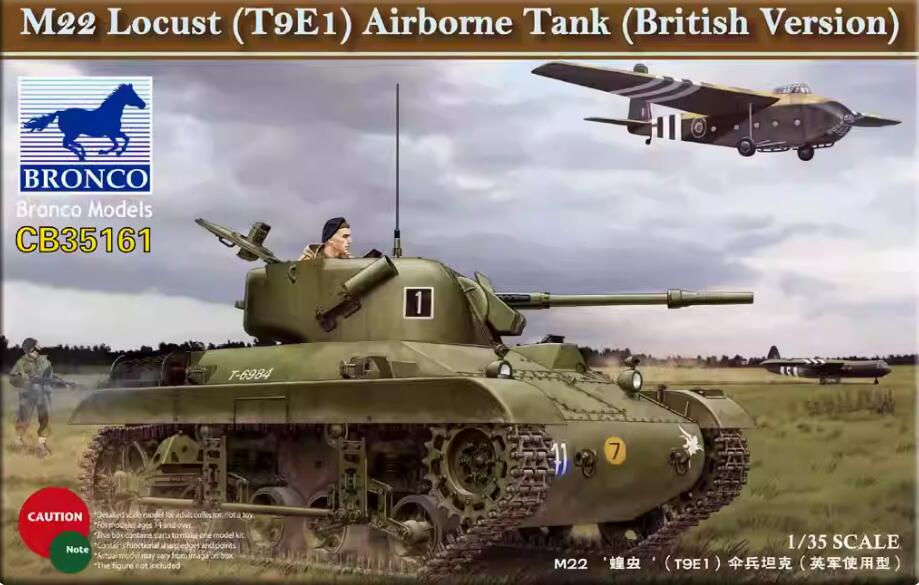 BRONCO CB35161 1/35 M22 Locust (T9E1) Airborne Tank (British Version)