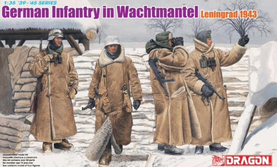 Dragon WWII German Infantry in Wachtmantel, Leningrad 1943, Figures in 1/35 6518