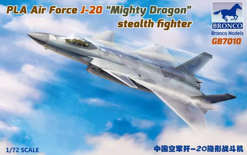 Bronco models GB7010 1/72 PLA Air Force J-20 Mighty Dragon Stealth Fighter