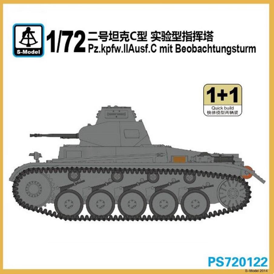 S-Model PS720122 1/72 WWII German Pz.Kpfw.II Ausf.C mit Beobachtungsturm