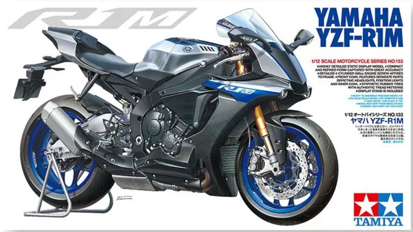 Tamiya 14133 1/12 Scale Model Super Bike Motorcycle Kit Yamaha YZF-R1 M R1M