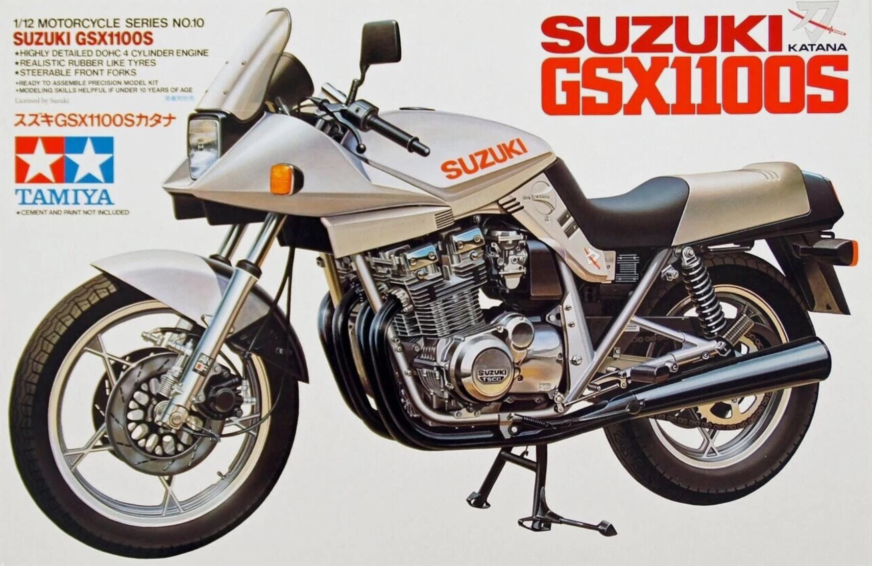 Tamiya 14010 1/12 Scale Motorcycle Model Kit Suzuki Katana GSX1100S GS1100S