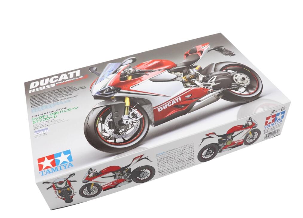 Tamiya 14132 1/12 Scale Model Motorcycle Kit Ducati 1199 Panigale S Tricolore