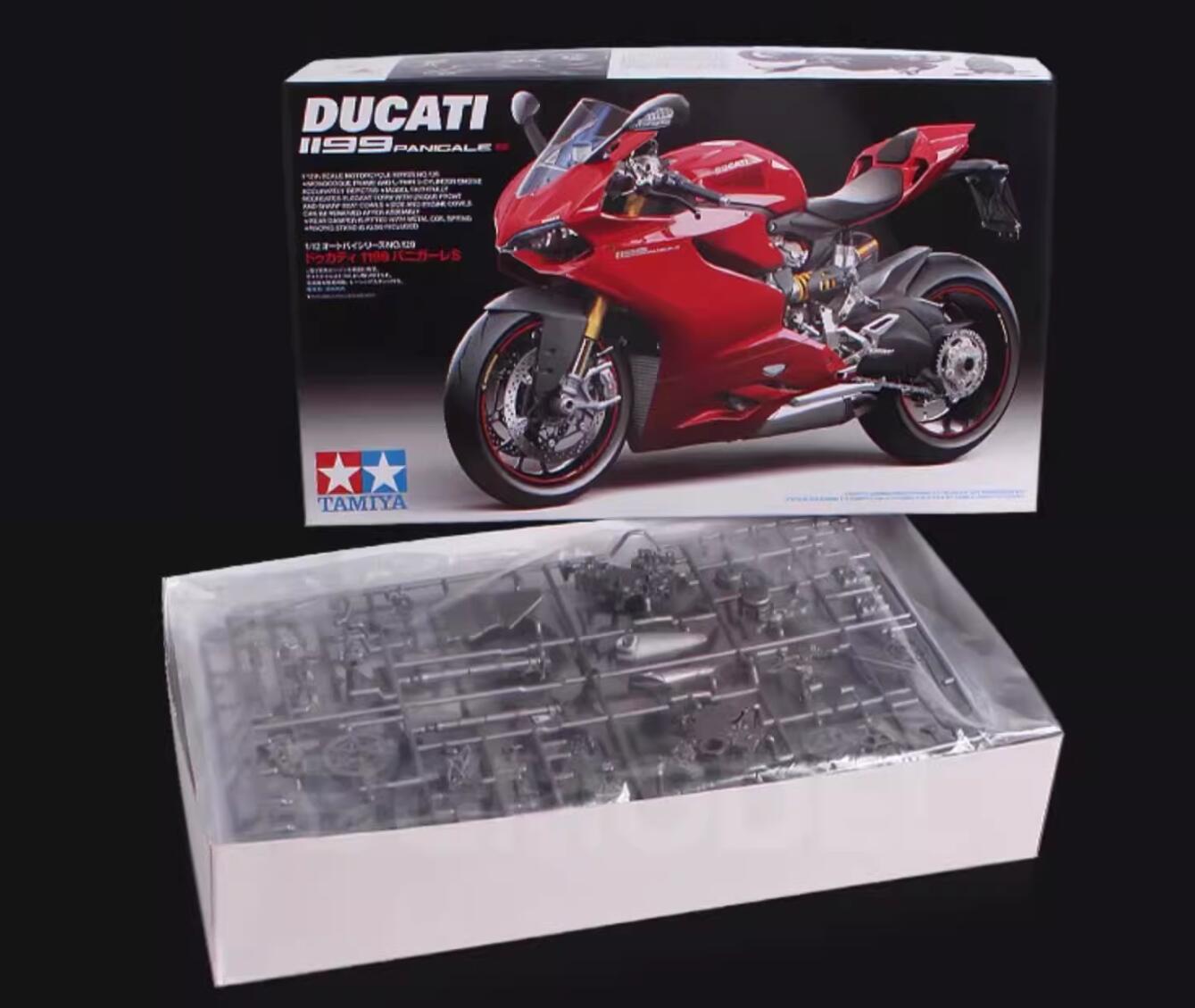 Tamiya 14129 1/12 Scale Model Motorcycle Kit Ducati 1199 Panigale S Sport Bike