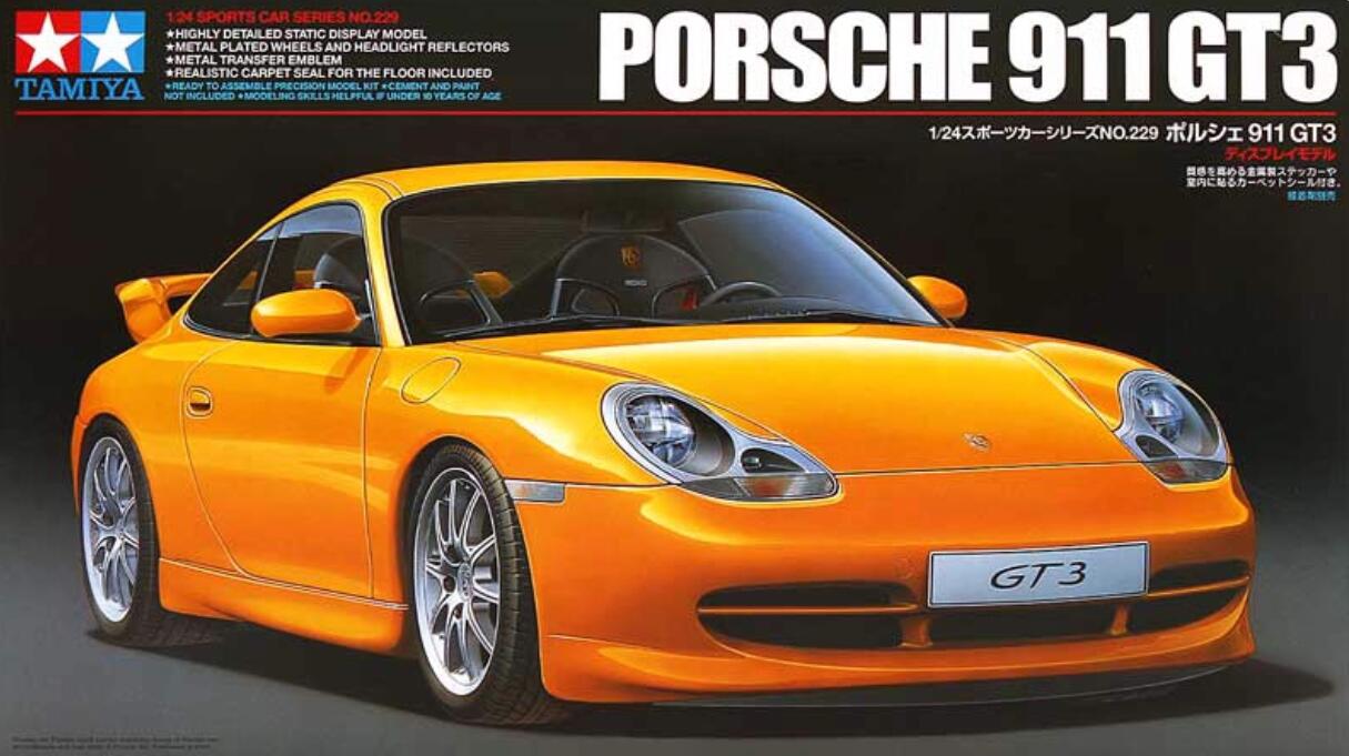 Tamiya 24229 1/24 Scale Road Sport Car Model Kit 996 GT3