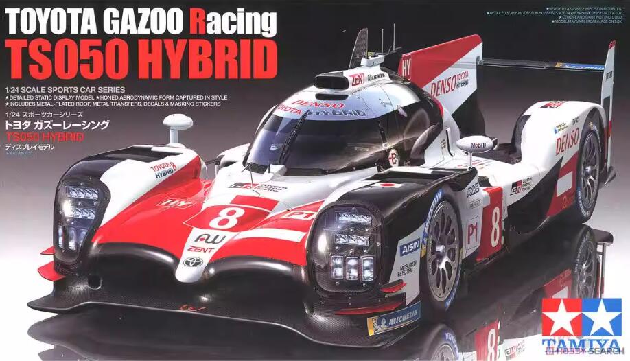 Tamiya 24349 1/24 Scale Model Kit Toyota Gazoo Racing TS050 Hybrid Car 2018-19