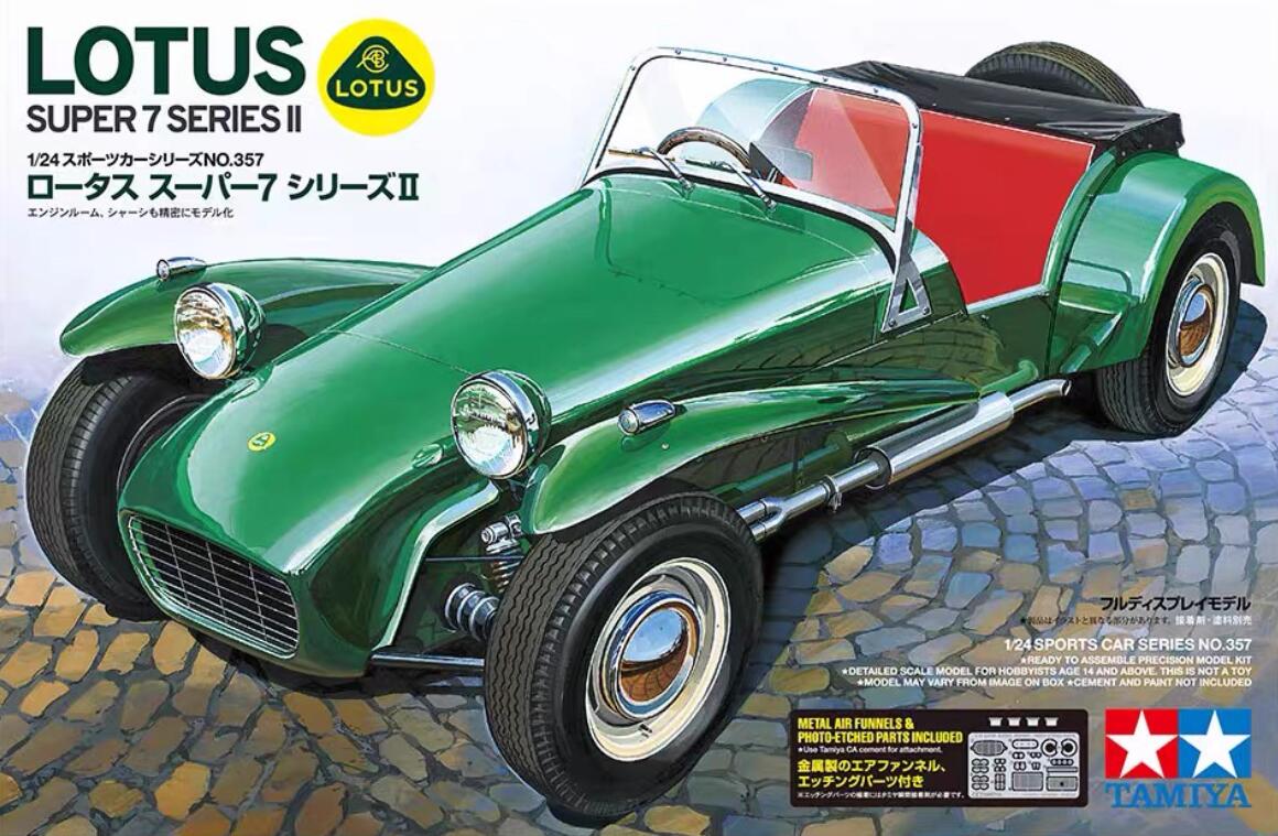 Tamiya 24357 1/24 Scale Model Car Kit Lotus Super Seven 7 Series II w/PE Parts
