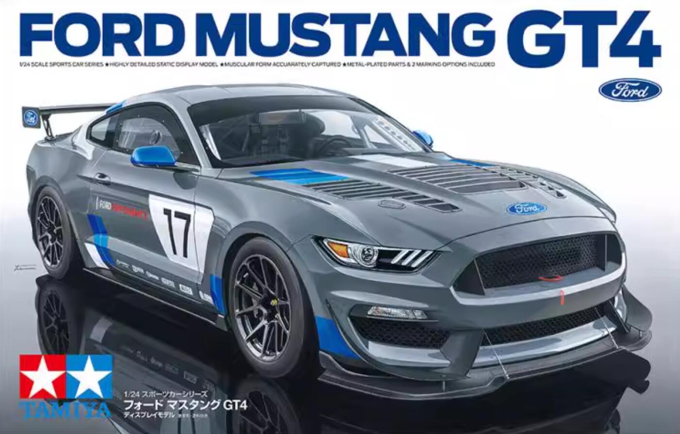 Tamiya 1/24 Ford Ford Mustang GT4 Plastic Model Kit 24354