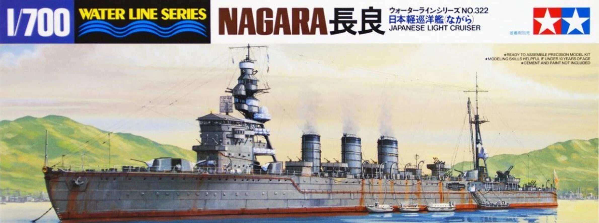 Tamiya 31322 1/700 Scale Model Kit WWII IJN japanese Nagara-Class Light Cruiser