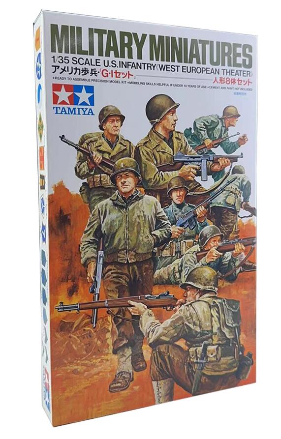 Tamiya 35048 1/35 Military Model Kit WWII US Army Infantry European Theater War